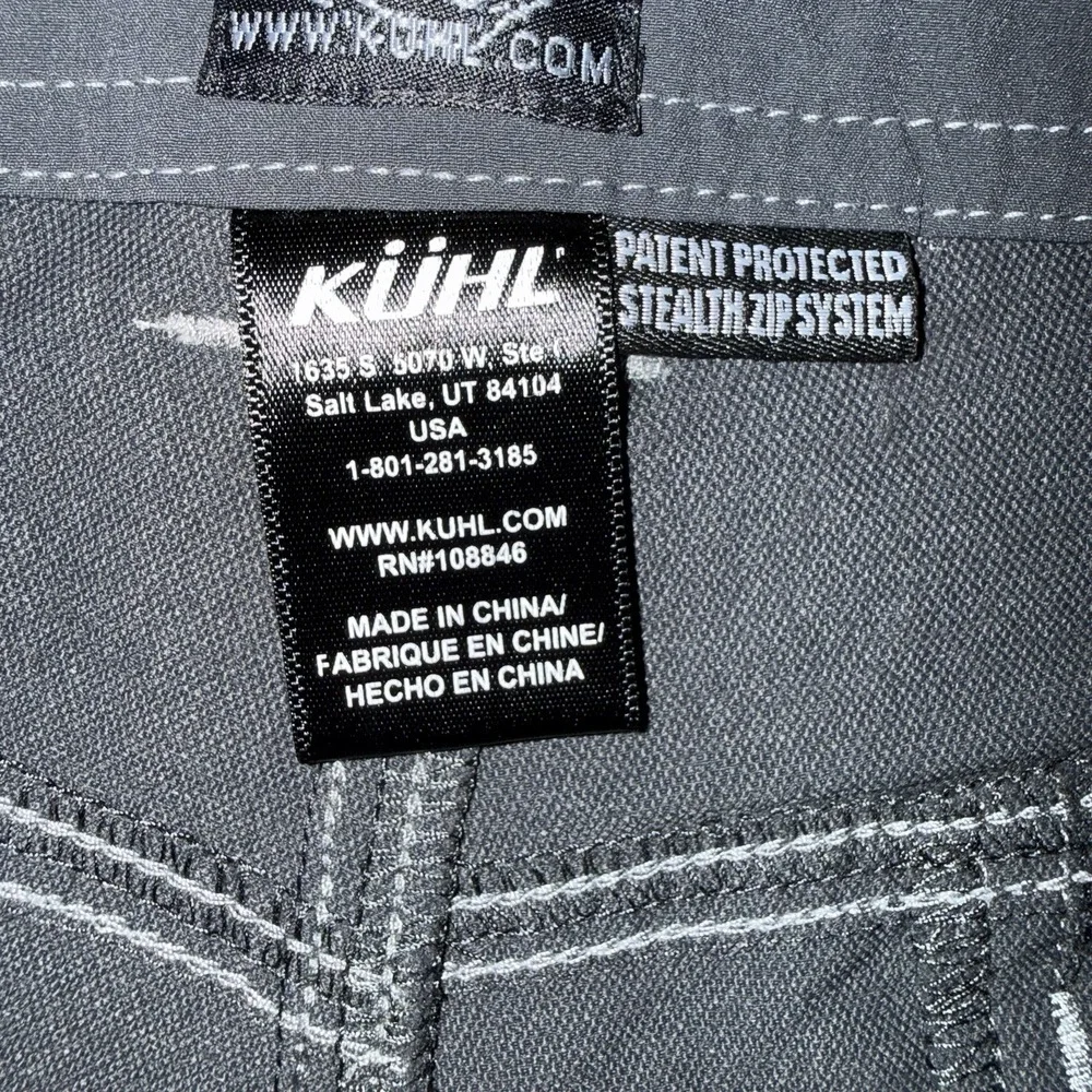 Men's Kuhl Renegade Convertible Stealth Zip Off Hiking Cargo Pants Size 36x32
